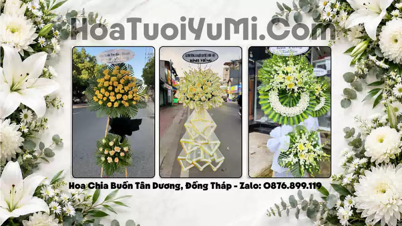 Đặt Vòng Hoa Chia Buồn Tại Xã Tân Dương, Tỉnh Đồng Tháp