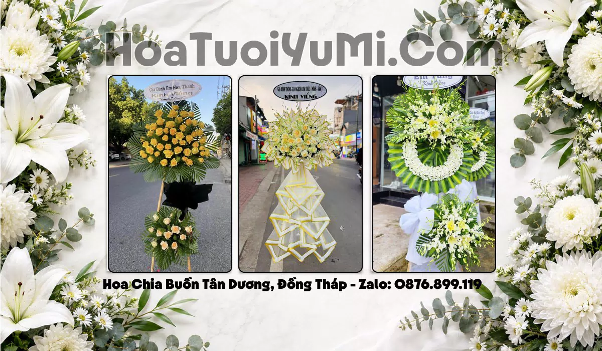 Đặt Vòng Hoa Chia Buồn Tại Xã Tân Dương, Tỉnh Đồng Tháp