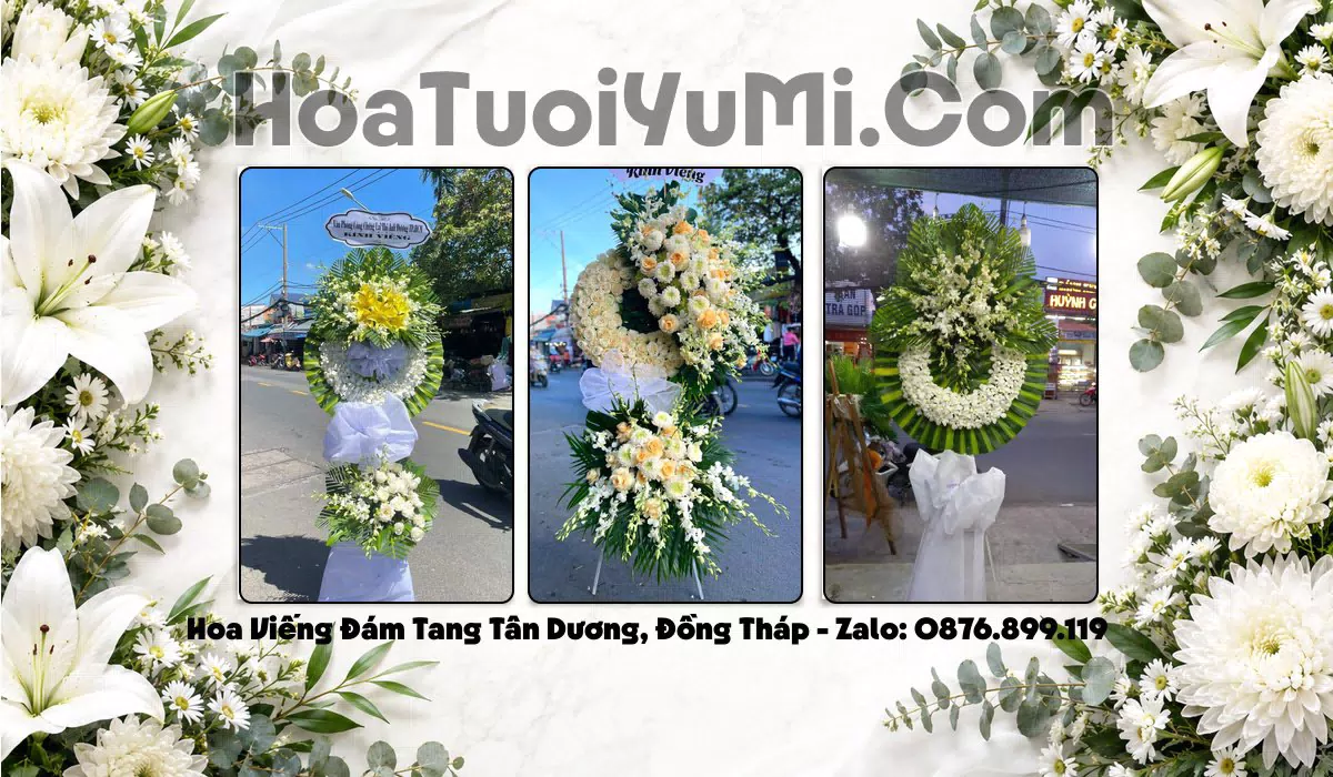 Vòng hoa chia buồn giao tận nơi tại Xã Tân Dương, Đồng Tháp
