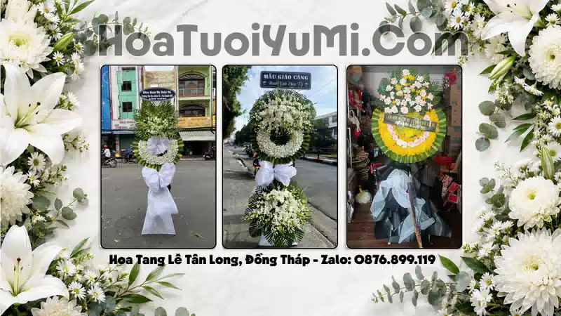 Vòng Hoa Viếng Xã Tân Long, Tỉnh Đồng Tháp - Giao Kịp Giờ