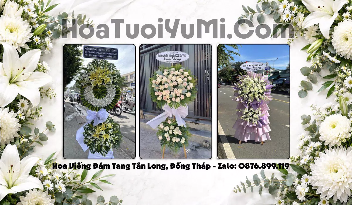 vòng hoa tang lễ Xã Tân Long giao tận nơi