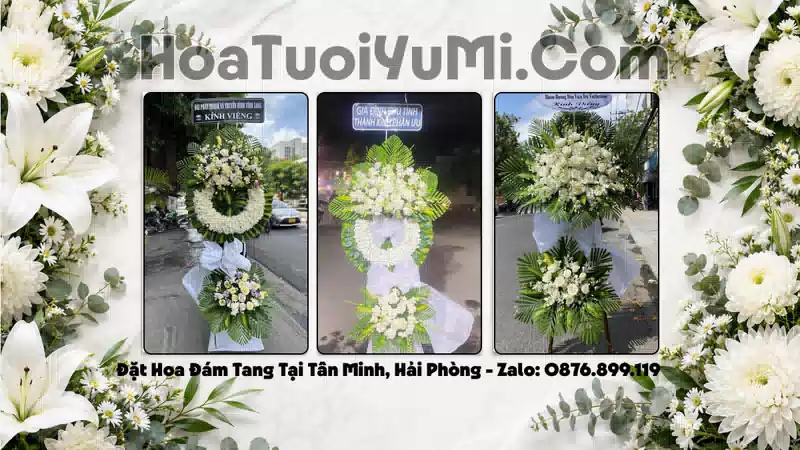 Đặt Vòng Hoa Đám Tang Tại Xã Tân Minh, Thành phố Hải Phòng