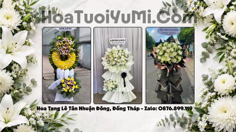 Đặt Vòng Hoa Tang Lễ Tại Xã Tân Nhuận Đông, Tỉnh Đồng Tháp