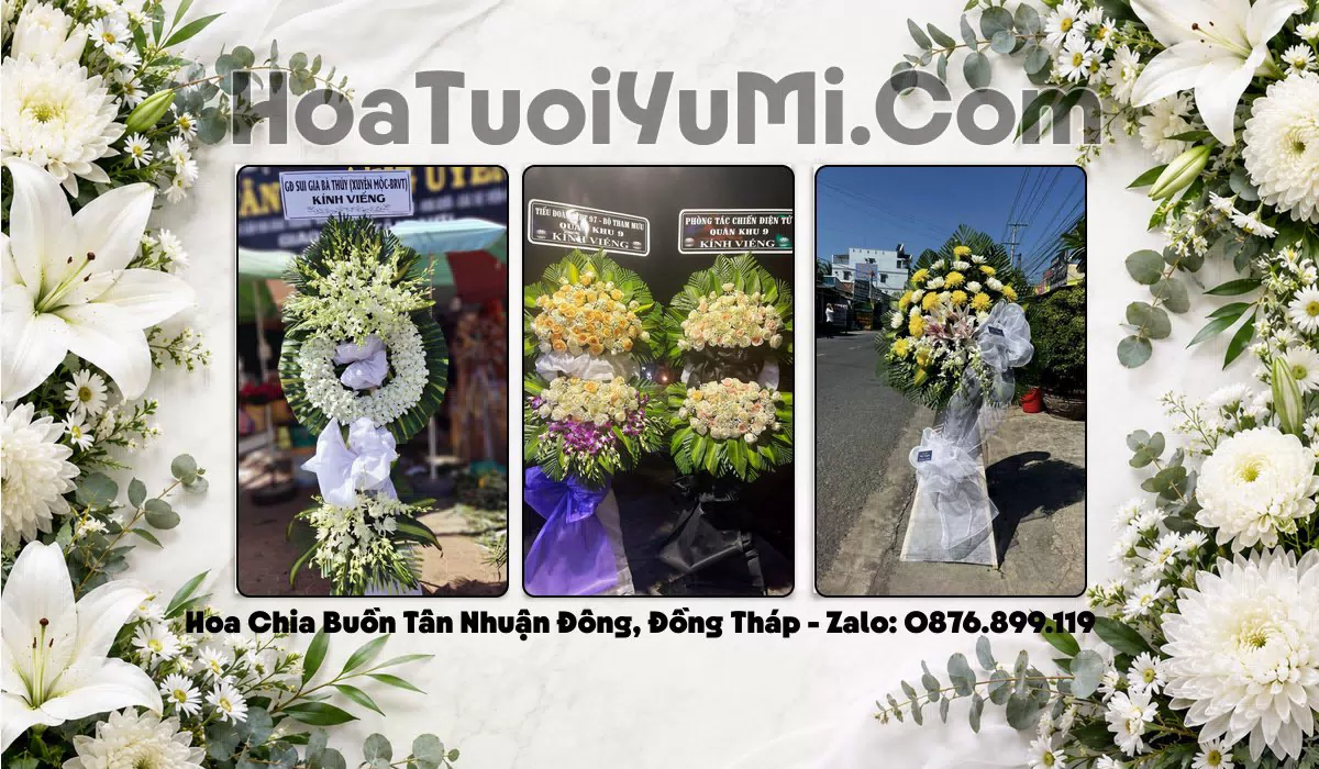 hoa chia buồn Xã Tân Nhuận Đông Đồng Tháp