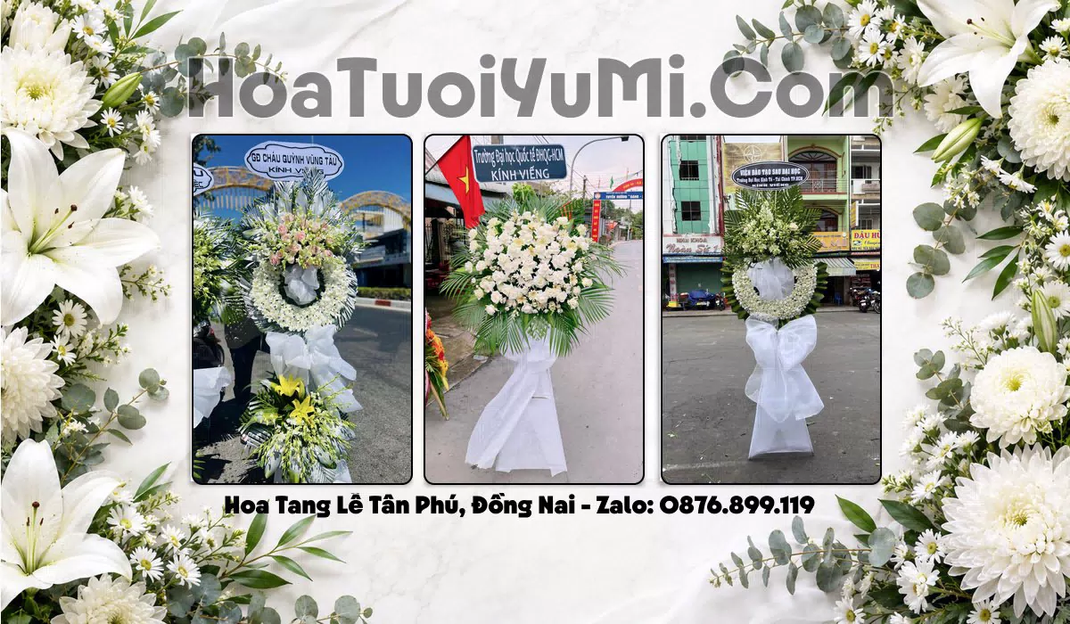 kệ hoa viếng đám tang Xã Tân Phú