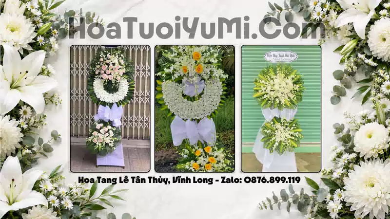 Đặt Vòng Hoa Tang Lễ Tại Xã Tân Thủy, Tỉnh Vĩnh Long