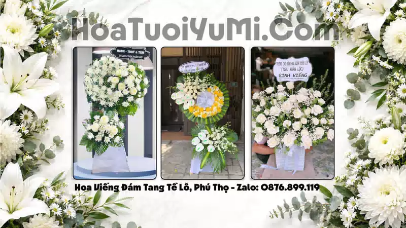 Đặt Hoa Viếng Đám Tang Tại Xã Tề Lỗ, Phú Thọ