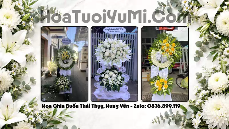 Đặt Vòng Hoa Chia Buồn Tại Xã Thái Thụy, Hưng Yên