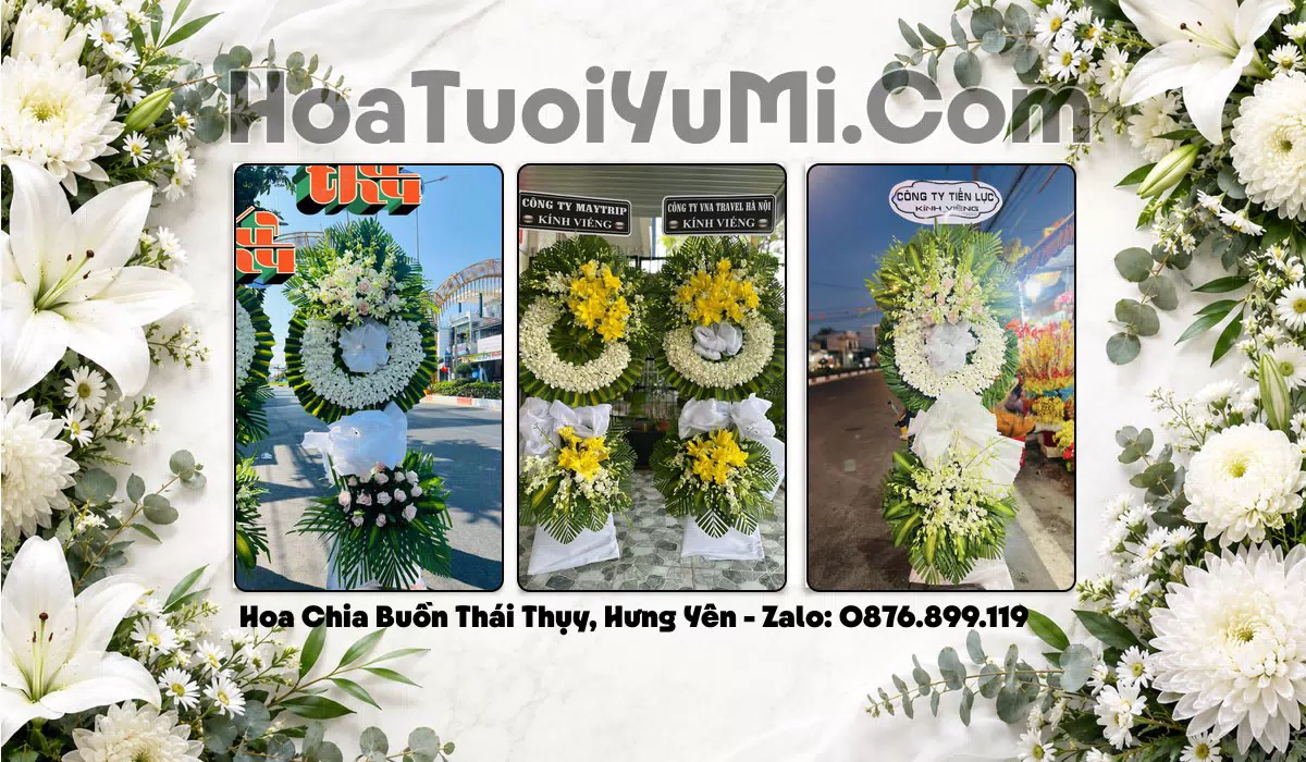 vòng hoa chia buồn Xã Thái Thụy