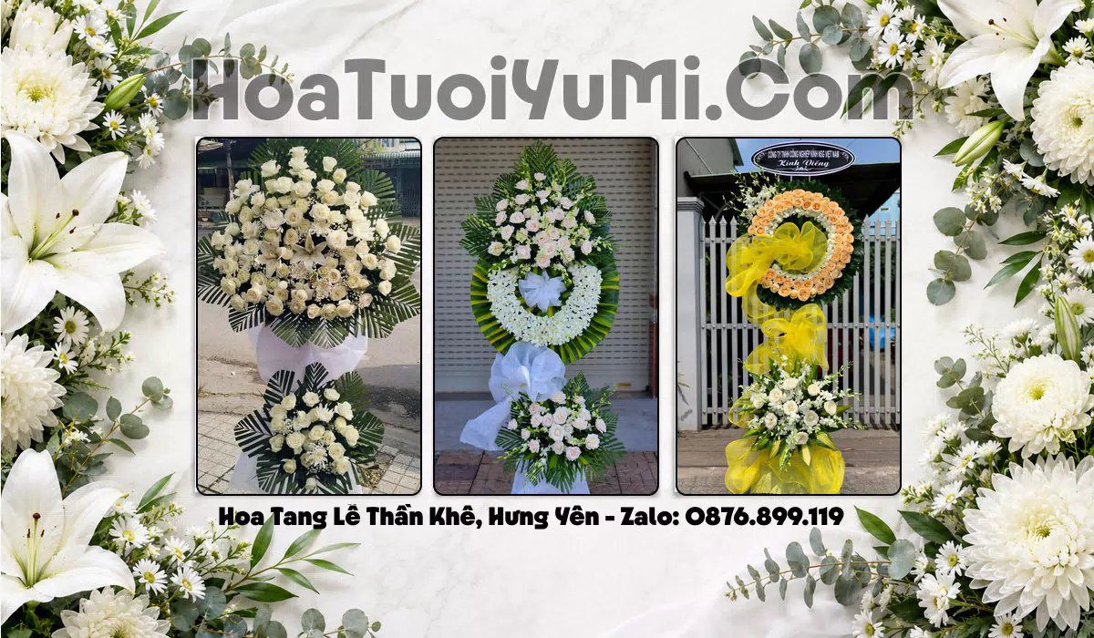 Vòng Hoa Viếng Xã Thần Khê, Hưng Yên - Giao Kịp Giờ