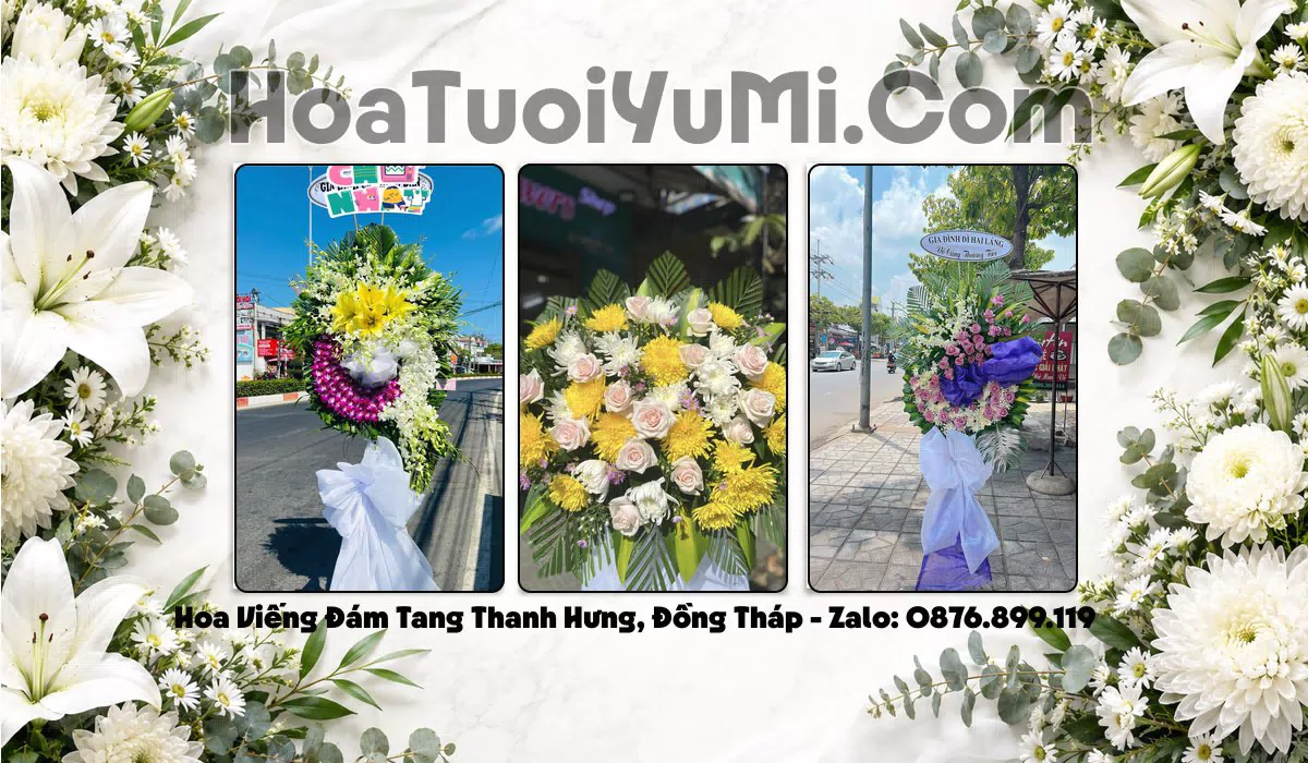 Vòng hoa tang lễ Xã Thanh Hưng Đồng Tháp