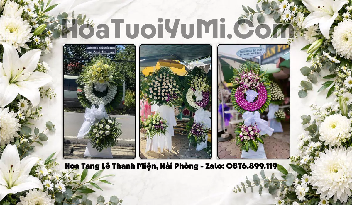 vòng hoa tang lễ Xã Thanh Miện Hải Phòng