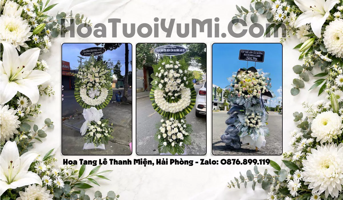 kệ hoa viếng đám tang Xã Thanh Miện