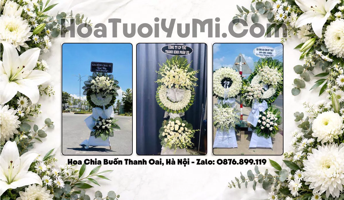 Vòng Hoa Viếng Xã Thanh Oai, Hà Nội - Giao Kịp Giờ