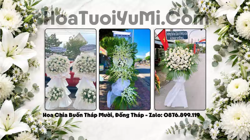 Đặt Vòng Hoa Chia Buồn Tại Xã Tháp Mười, Đồng Tháp