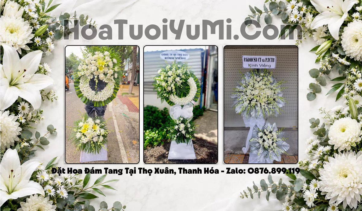 Đặt Vòng Hoa Đám Tang Tại Xã Thọ Xuân, Tỉnh Thanh Hóa