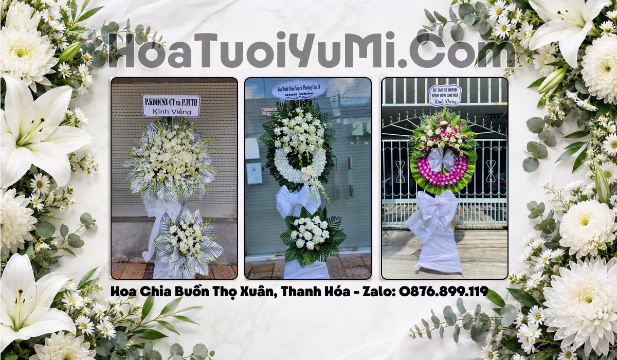 hoa tang lễ Xã Thọ Xuân giao tận nơi
