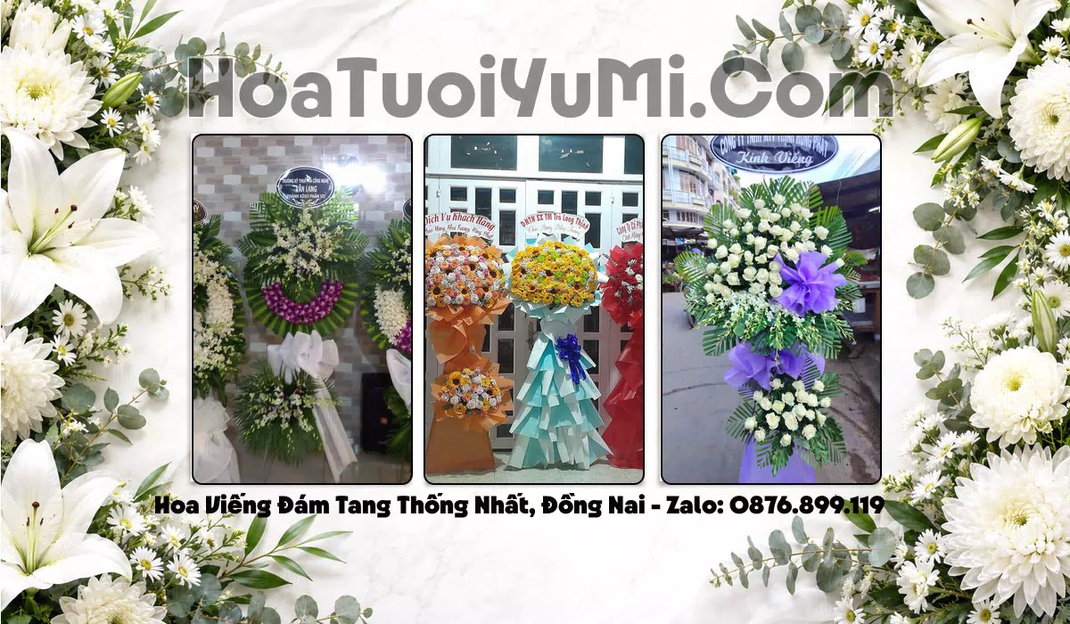 kệ hoa viếng Xã Thống Nhất