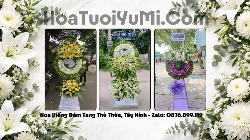 Đặt Vòng Hoa Chia Buồn Tại Xã Thủ Thừa, Tỉnh Tây Ninh
