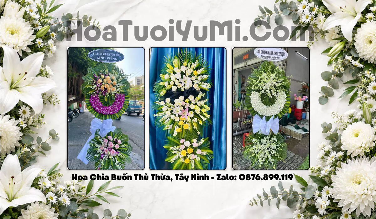 kệ hoa viếng đám tang Xã Thủ Thừa