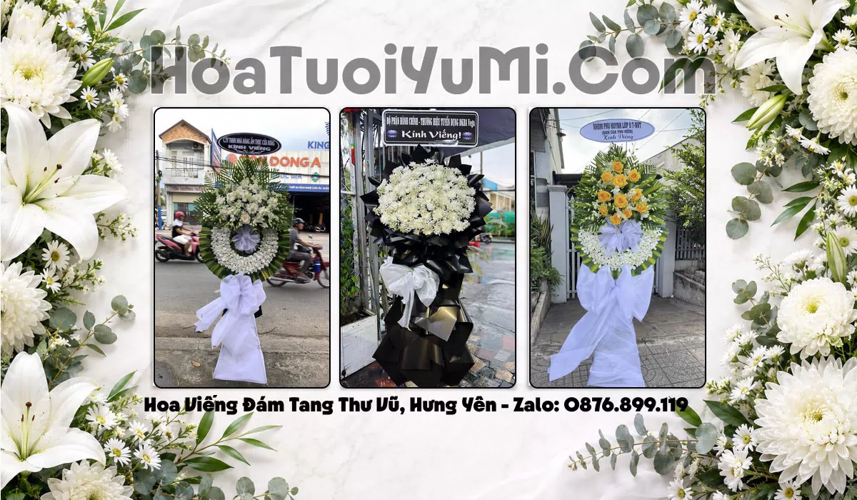 Hoa tang lễ Xã Thư Vũ Hưng Yên