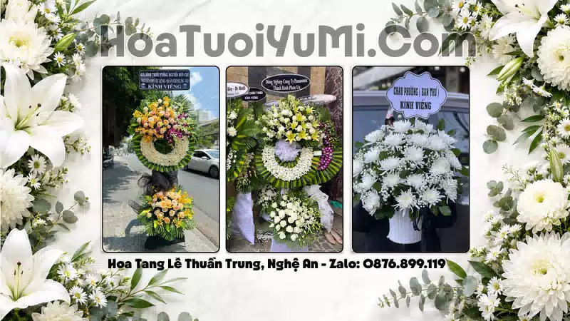 Đặt Hoa Viếng Đám Tang Tại Xã Thuần Trung, Nghệ An