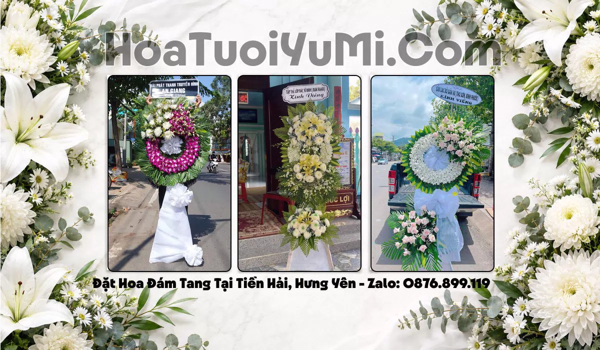 Vòng Hoa Viếng Xã Tiền Hải, Hưng Yên - Giao Kịp Giờ