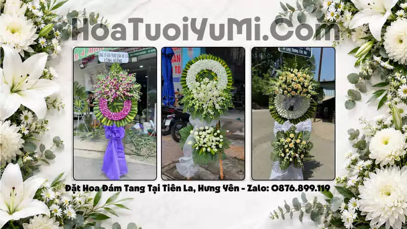 Đặt Vòng Hoa Chia Buồn Tại Xã Tiên La, Hưng Yên