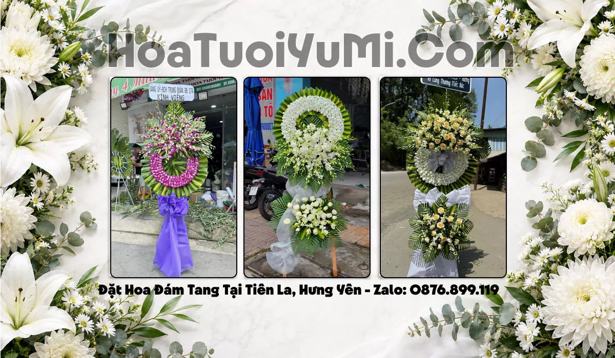 Đặt Vòng Hoa Chia Buồn Tại Xã Tiên La, Hưng Yên