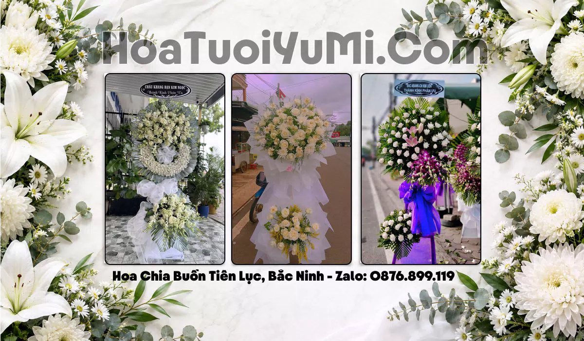 Vòng Hoa Viếng Xã Tiên Lục, Tỉnh Bắc Ninh - Giao Kịp Giờ