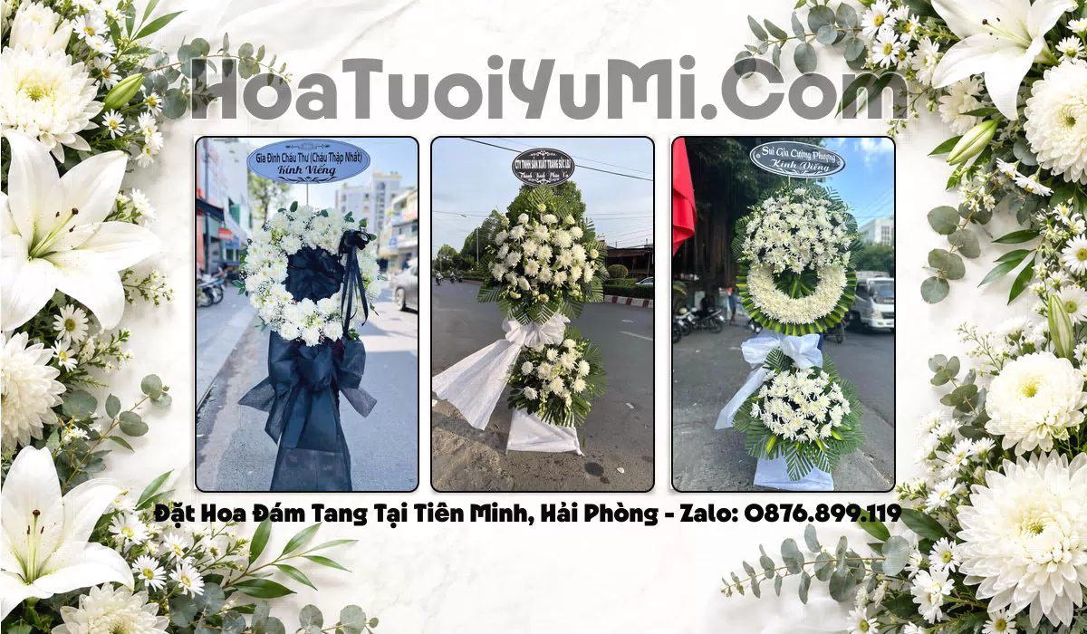 Đặt Hoa Viếng Đám Tang Tại Xã Tiên Minh, Hải Phòng