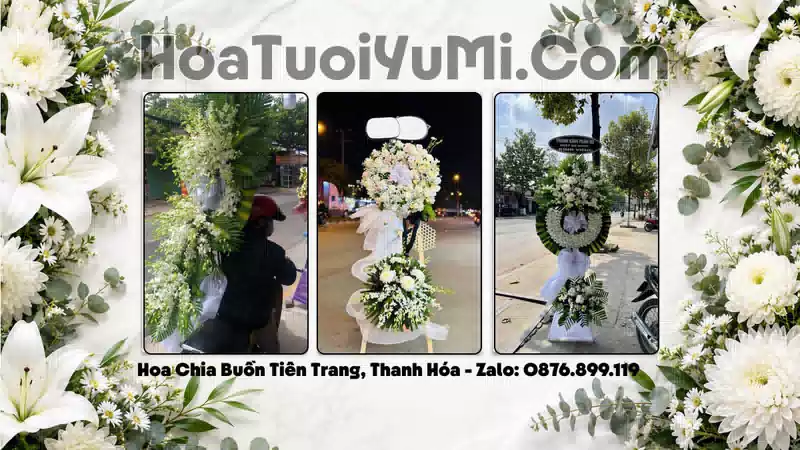 Vòng Hoa Viếng Xã Tiên Trang, Tỉnh Thanh Hóa - Giao Kịp Giờ