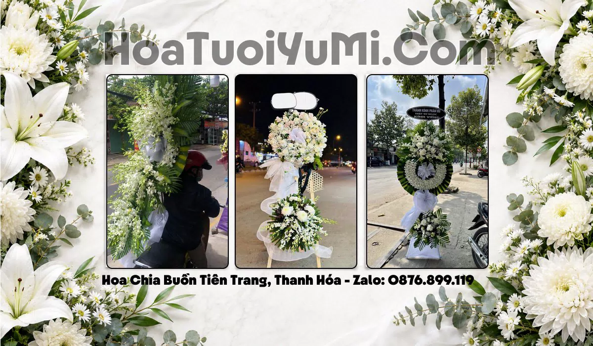 Vòng Hoa Viếng Xã Tiên Trang, Tỉnh Thanh Hóa - Giao Kịp Giờ
