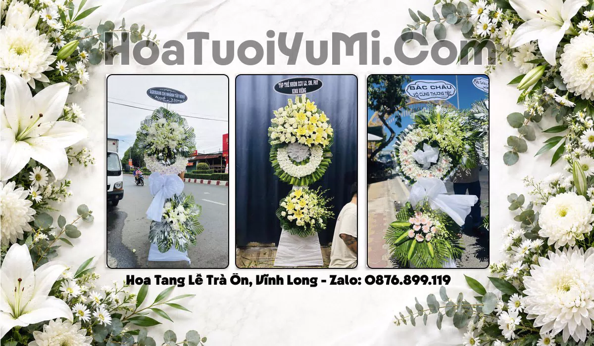 Vòng Hoa Viếng Xã Trà Ôn, Vĩnh Long - Giao Kịp Giờ