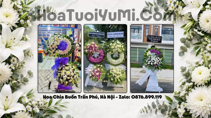 Vòng Hoa Viếng Xã Trần Phú, Hà Nội - Giao Kịp Giờ