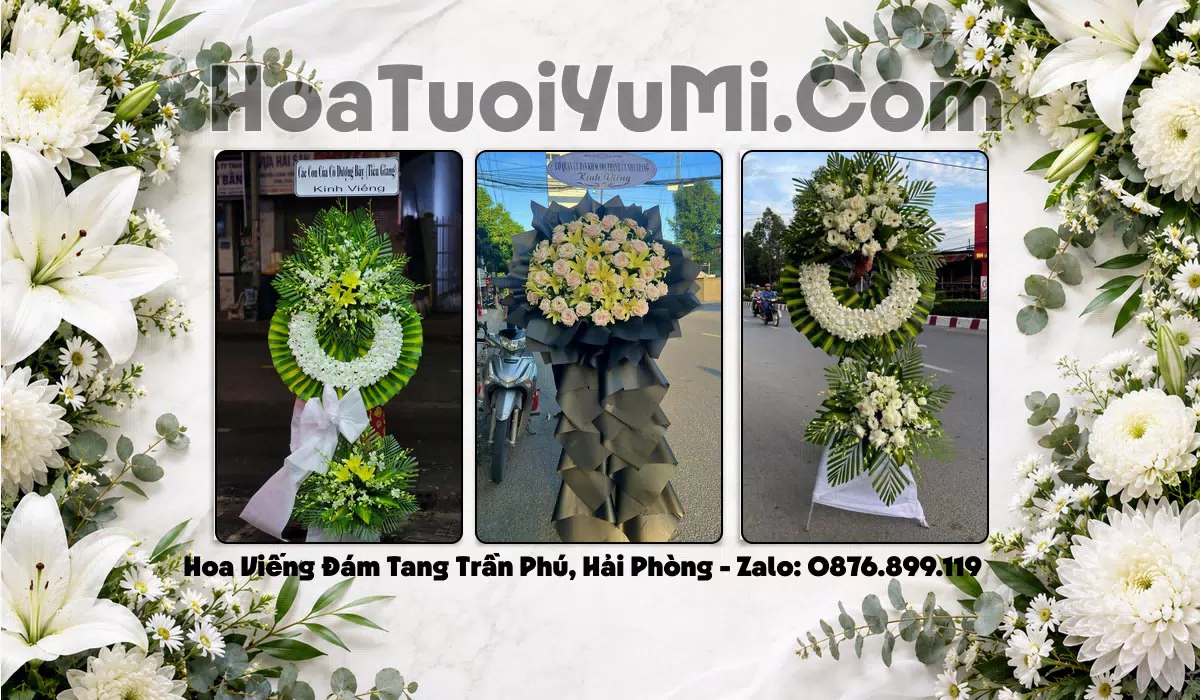 Vòng hoa tang lễ giao tận nơi tại Xã Trần Phú, Hải Phòng