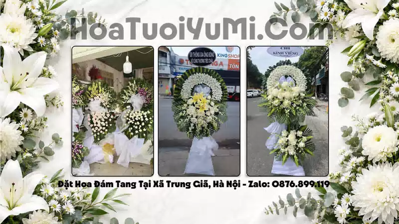 Đặt Vòng Hoa Đám Tang Tại Xã Trung Giã, Hà Nội