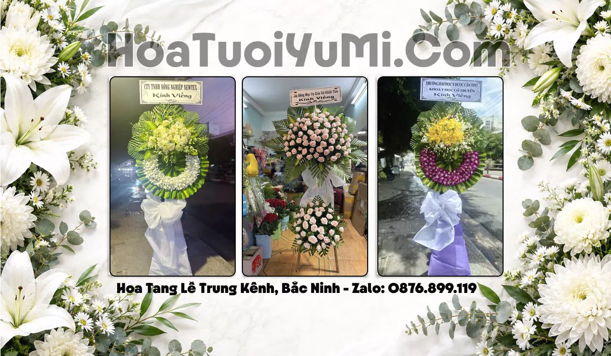 Đặt Vòng Hoa Chia Buồn Tại Xã Trung Kênh, Tỉnh Bắc Ninh