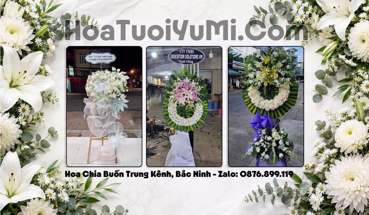 vòng hoa tang lễ Xã Trung Kênh