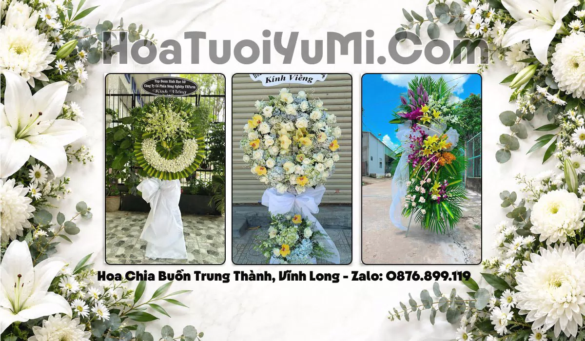 Đặt Vòng Hoa Đám Tang Tại Xã Trung Thành, Vĩnh Long
