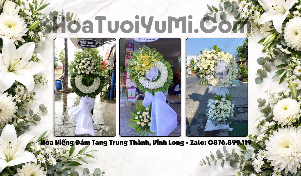 kệ hoa viếng đám tang Xã Trung Thành
