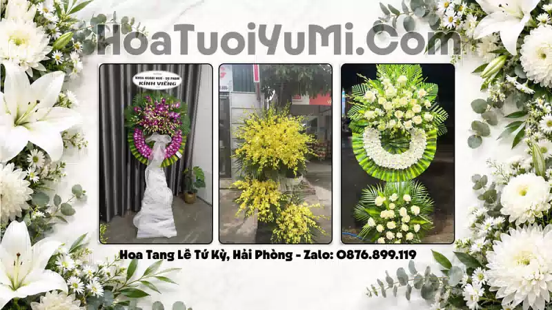 Vòng Hoa Viếng Xã Tứ Kỳ, Hải Phòng - Giao Kịp Giờ