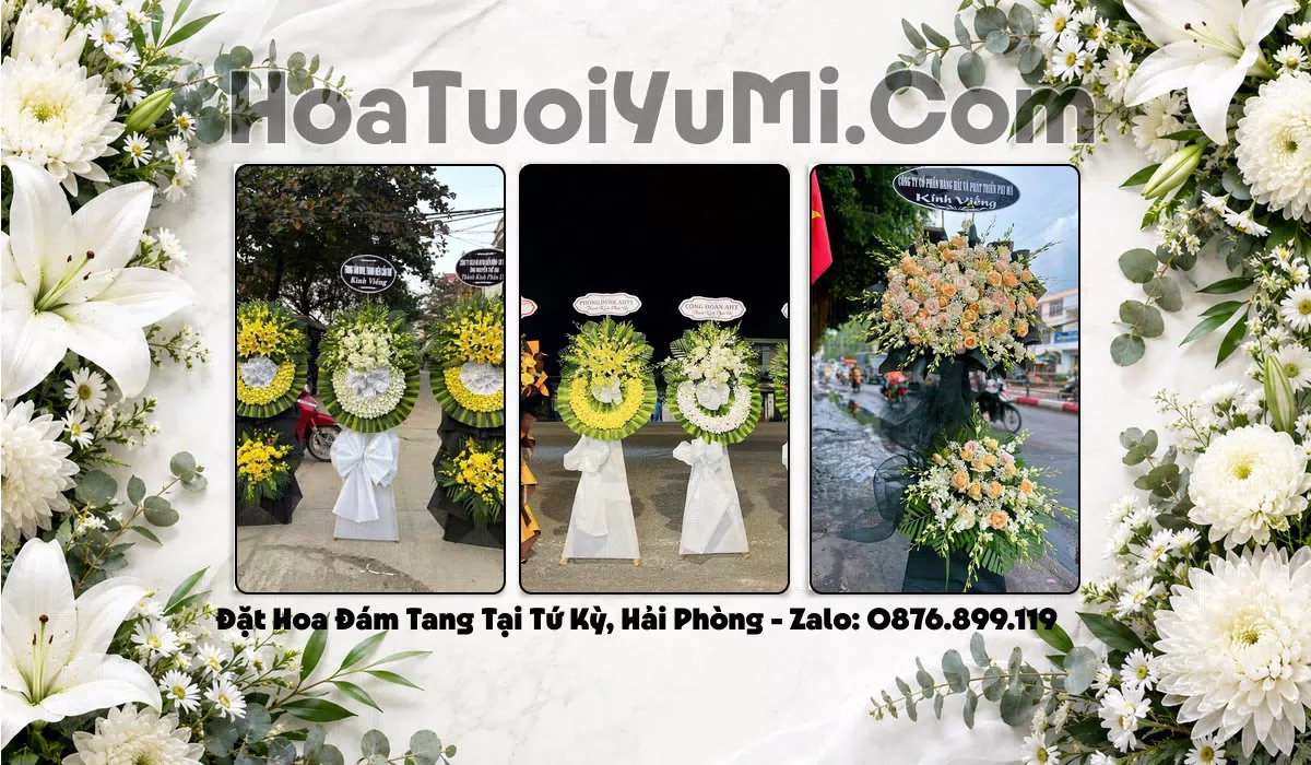 kệ hoa viếng tang lễ tại Xã Tứ Kỳ