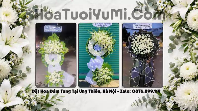 Đặt Vòng Hoa Đám Tang Tại Xã Ứng Thiên, Hà Nội