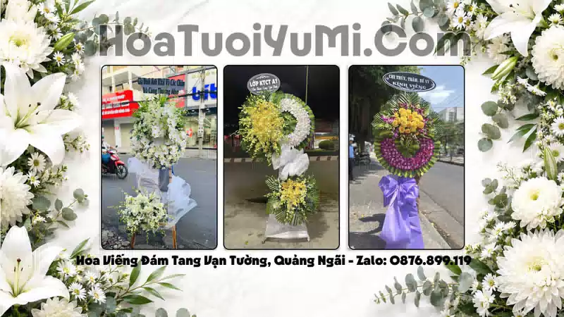 Đặt Vòng Hoa Đám Tang Tại Xã Vạn Tường, Tỉnh Quảng Ngãi
