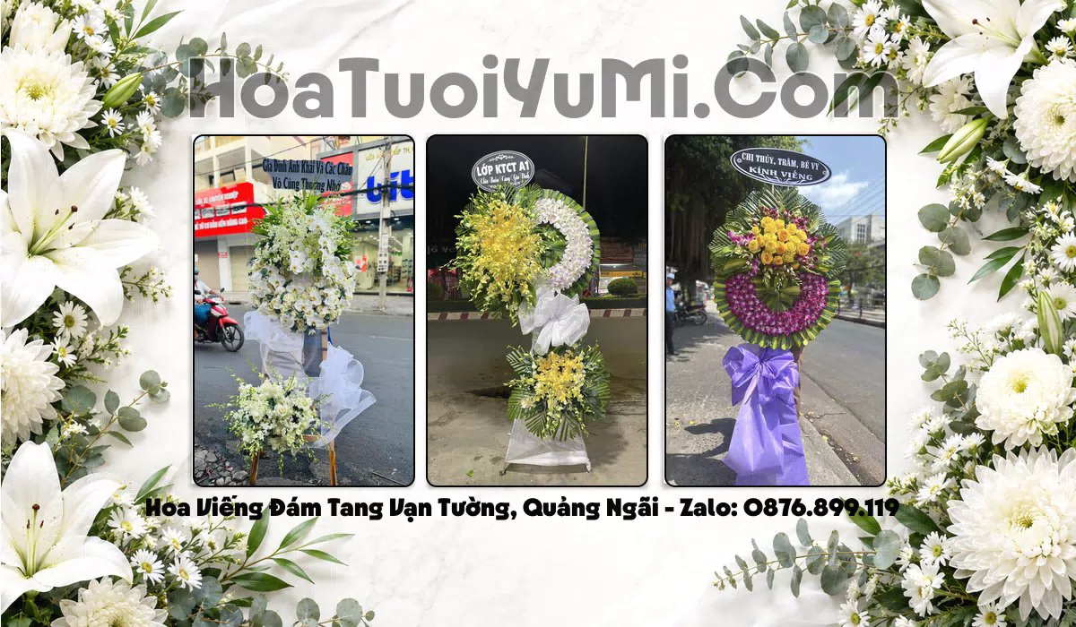 Đặt Vòng Hoa Đám Tang Tại Xã Vạn Tường, Tỉnh Quảng Ngãi