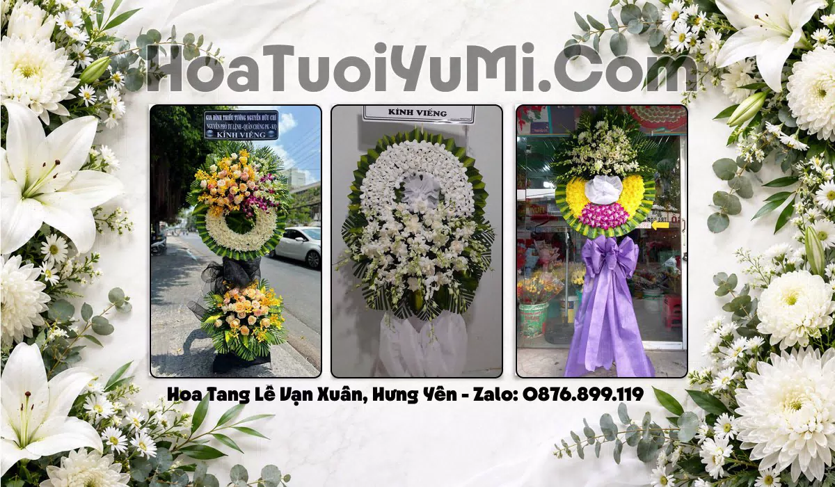 Vòng Hoa Viếng Xã Vạn Xuân, Tỉnh Hưng Yên - Giao Kịp Giờ