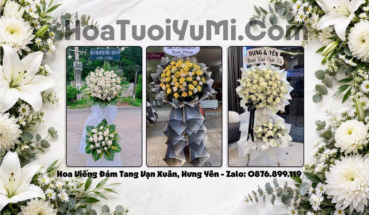 vòng hoa tang lễ Xã Vạn Xuân Hưng Yên