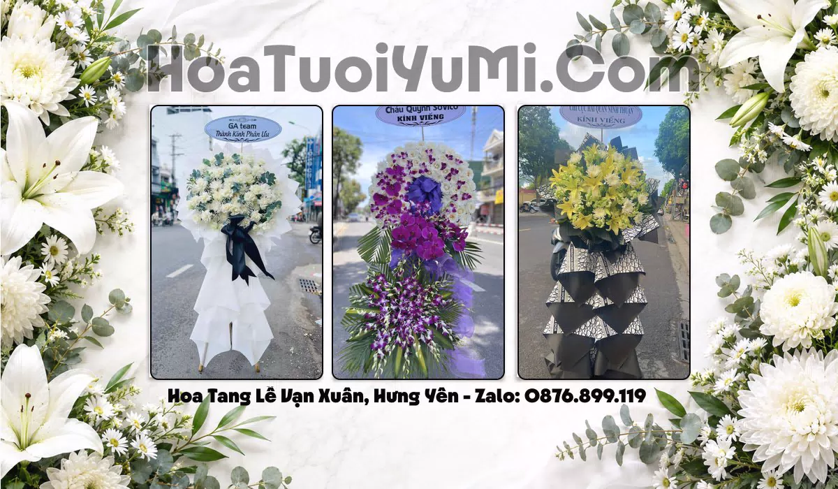kệ hoa viếng tang lễ Xã Vạn Xuân