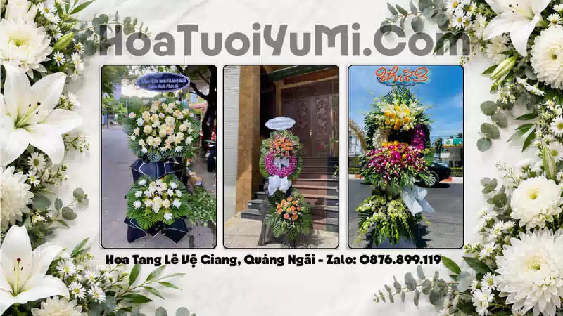 Đặt Vòng Hoa Tang Lễ Tại Xã Vệ Giang, Quảng Ngãi